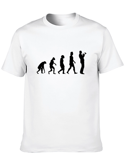 Evolution of Trumpet Player Mens T-Shirt