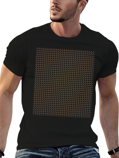 Abstract Pattern Black T-Shirt
