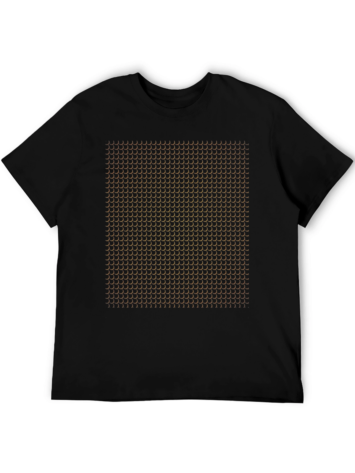 Abstract Pattern Black T-Shirt