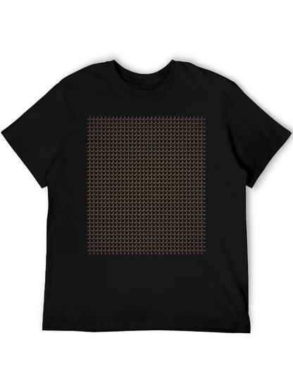 Abstract Pattern Black T-Shirt