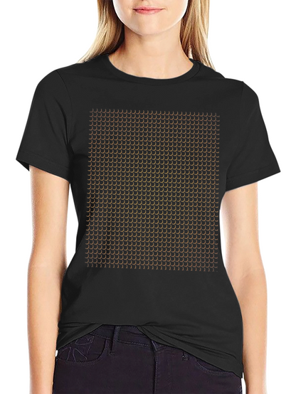 Abstract Pattern Black T-Shirt