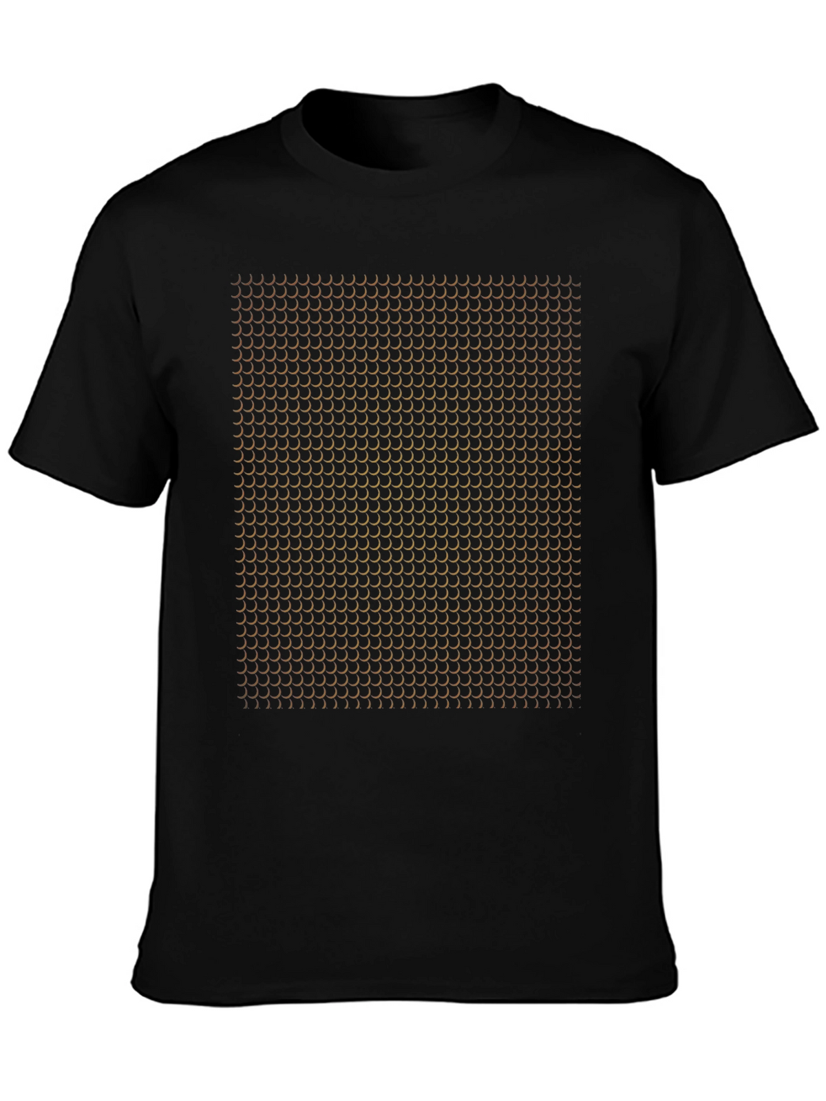 Abstract Pattern Black T-Shirt