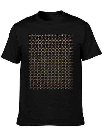 Abstract Pattern Black T-Shirt