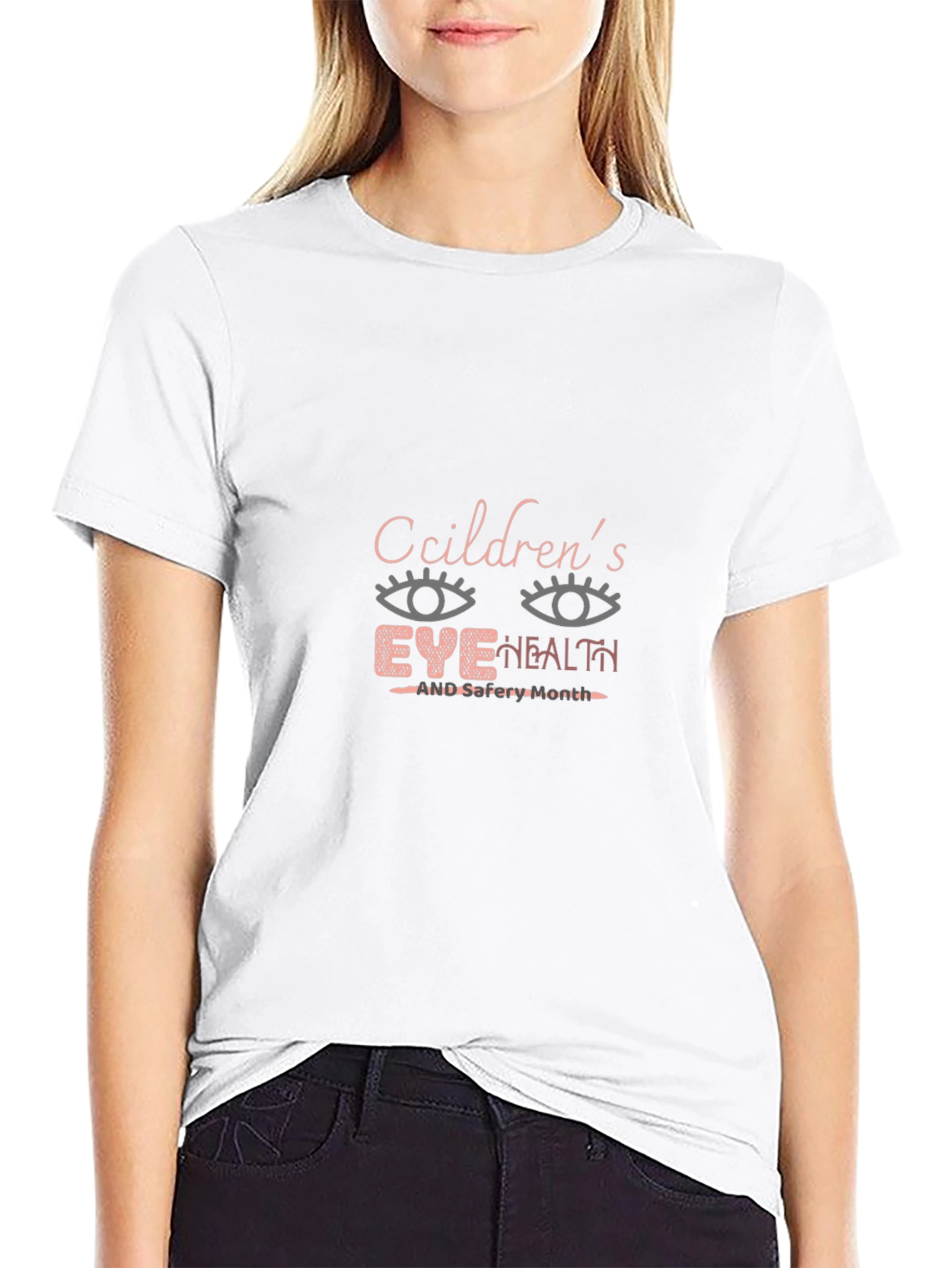 Childrens Eye Health T-Shirt - Black