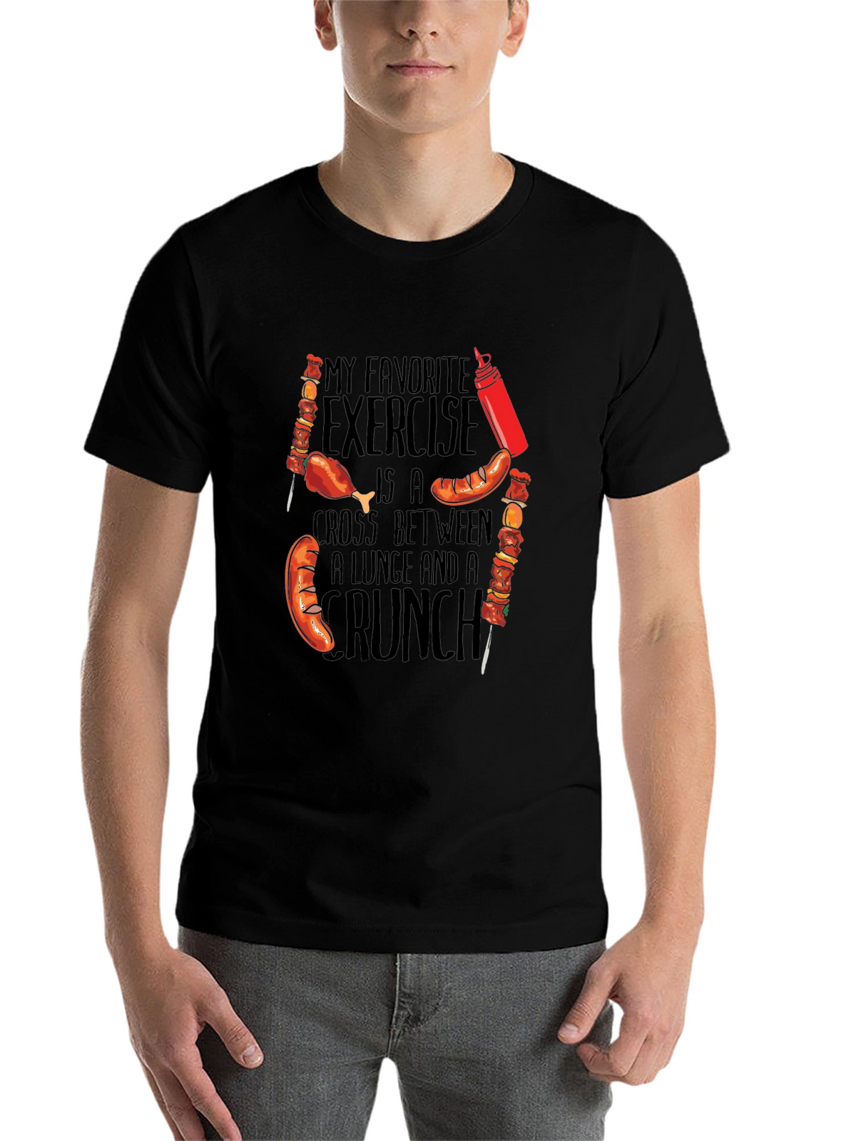 Funny Foodie T-Shirt - My Favorite Exercise