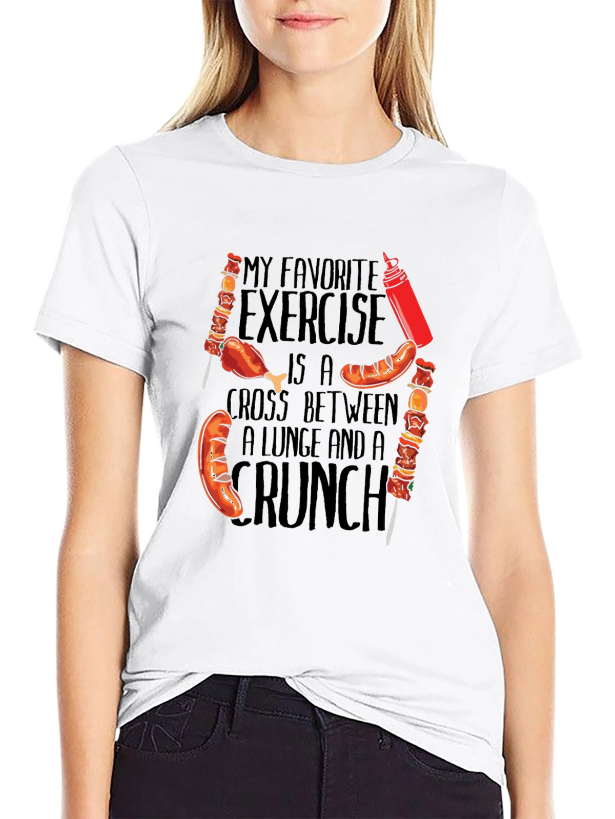 Funny Foodie T-Shirt - My Favorite Exercise