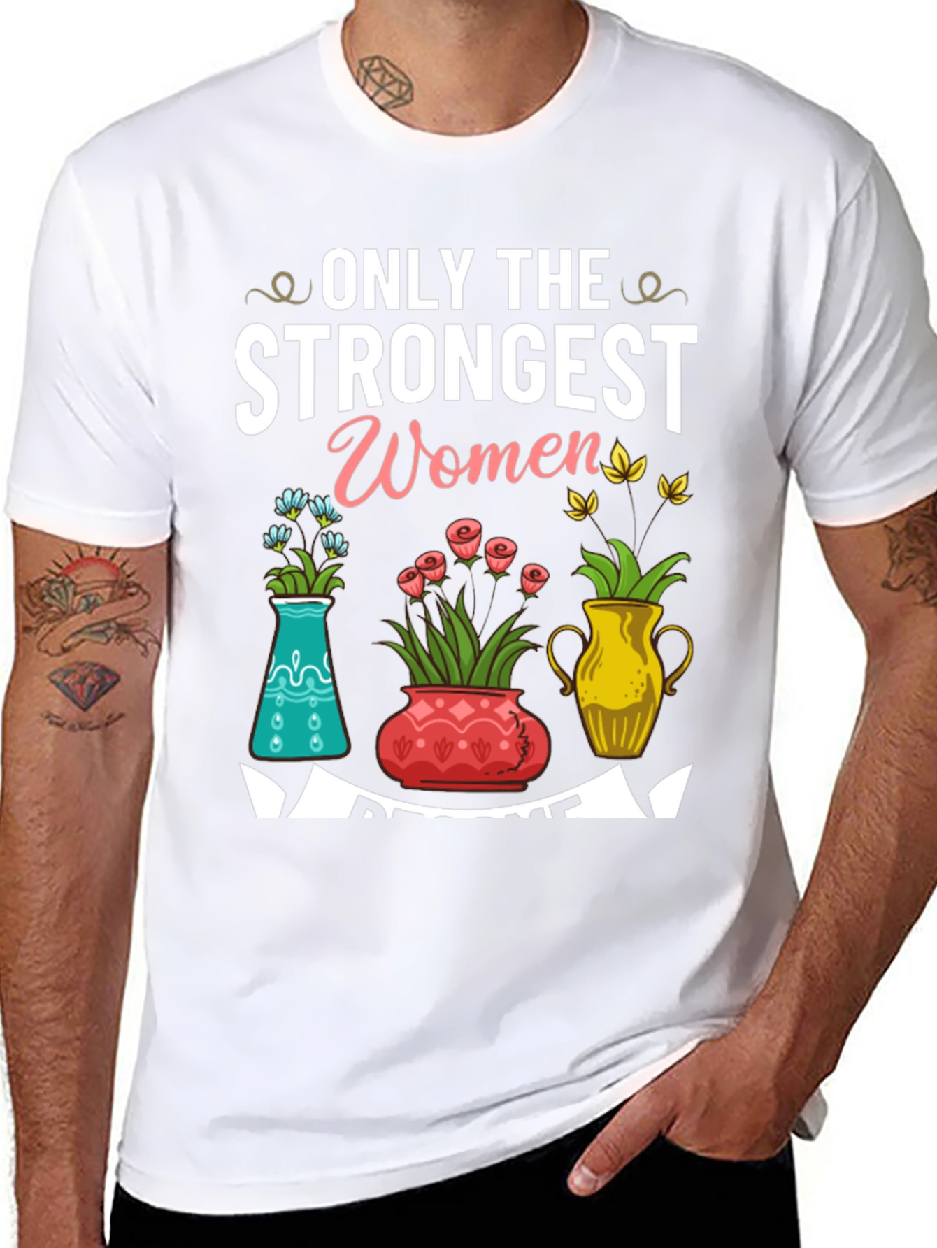 Strongest Women Floral T-Shirt