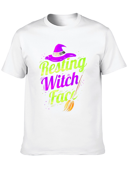 Resting Witch Face T-Shirt - Halloween Apparel