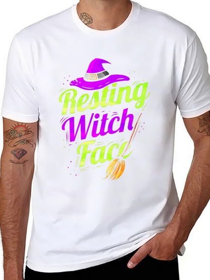 Resting Witch Face T-Shirt - Halloween Apparel