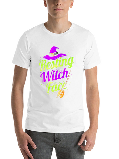Resting Witch Face T-Shirt - Halloween Apparel