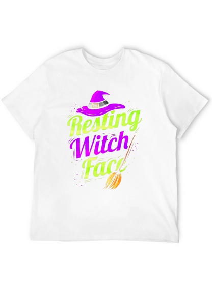 Resting Witch Face T-Shirt - Halloween Apparel