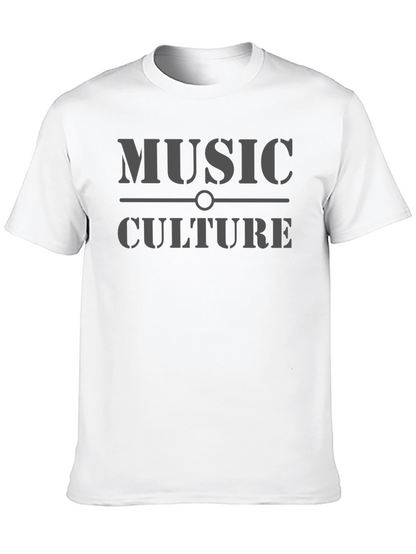 Music Culture Graphic T-Shirt - Casual Style