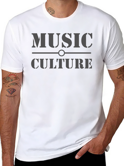 Music Culture Graphic T-Shirt - Casual Style