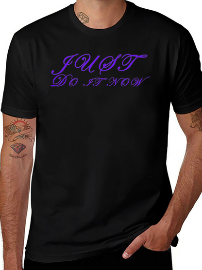 Just Do It Now Black T-Shirt - Motivation