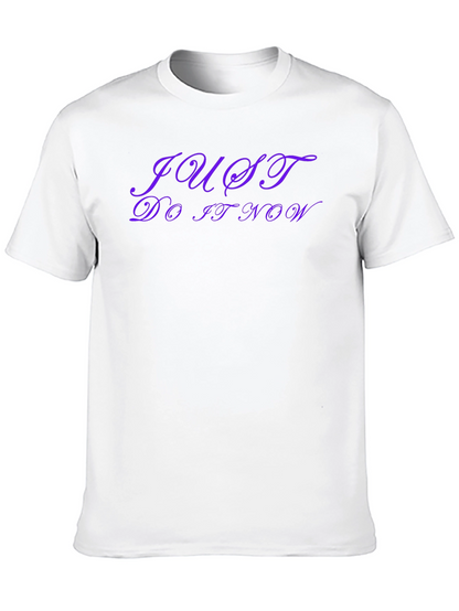 Just Do It Now Black T-Shirt - Motivation