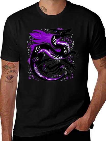 Asexual Pride Dragon Graphic T-Shirt