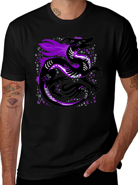 Asexual Pride Dragon Graphic T-Shirt