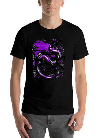 Asexual Pride Dragon Graphic T-Shirt