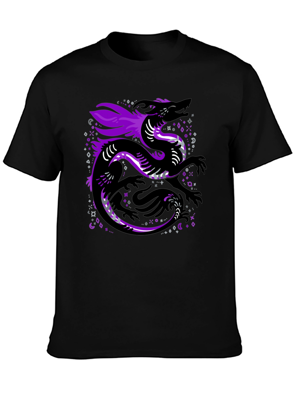 Asexual Pride Dragon Graphic T-Shirt