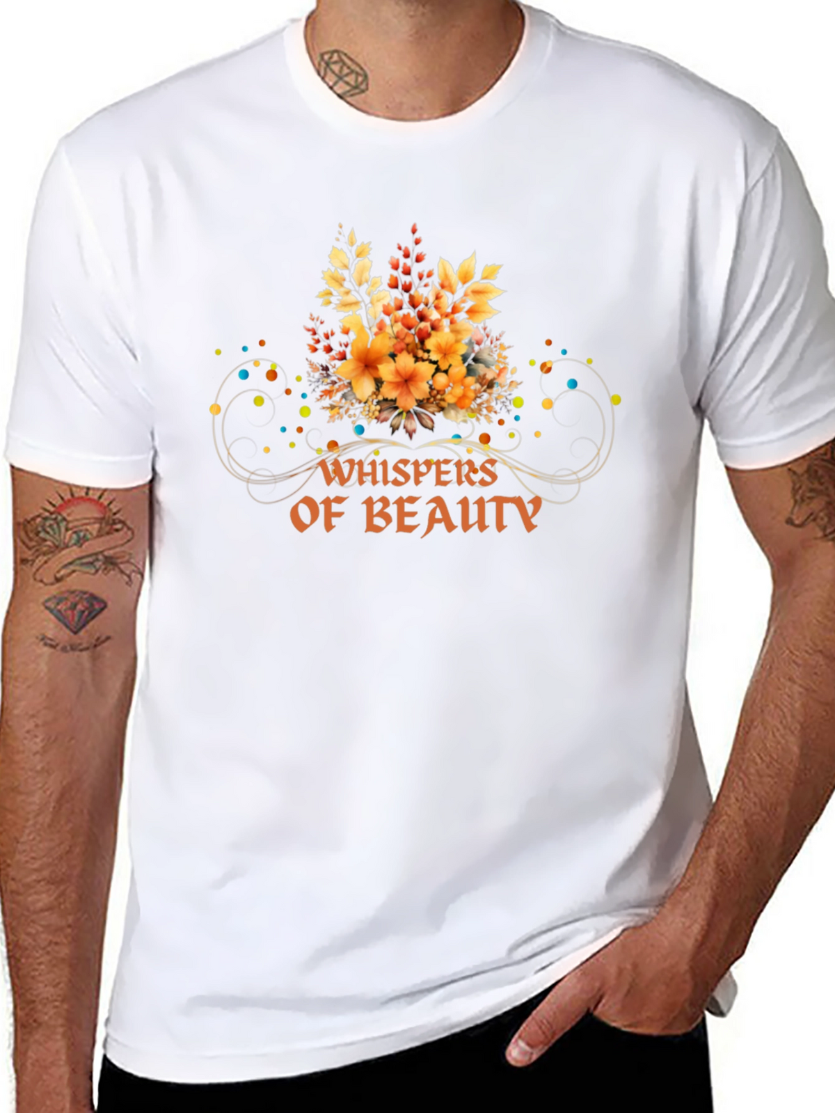 Whispers of Beauty Floral T-Shirt - Black