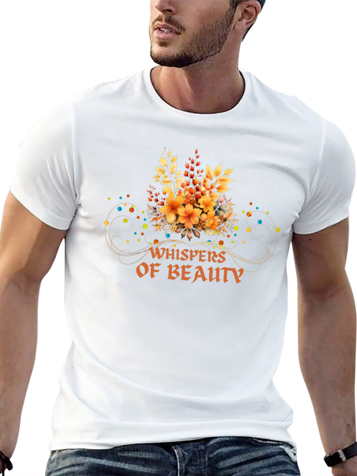 Whispers of Beauty Floral T-Shirt - Black