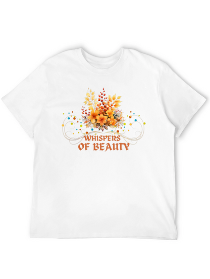 Whispers of Beauty Floral T-Shirt - Black