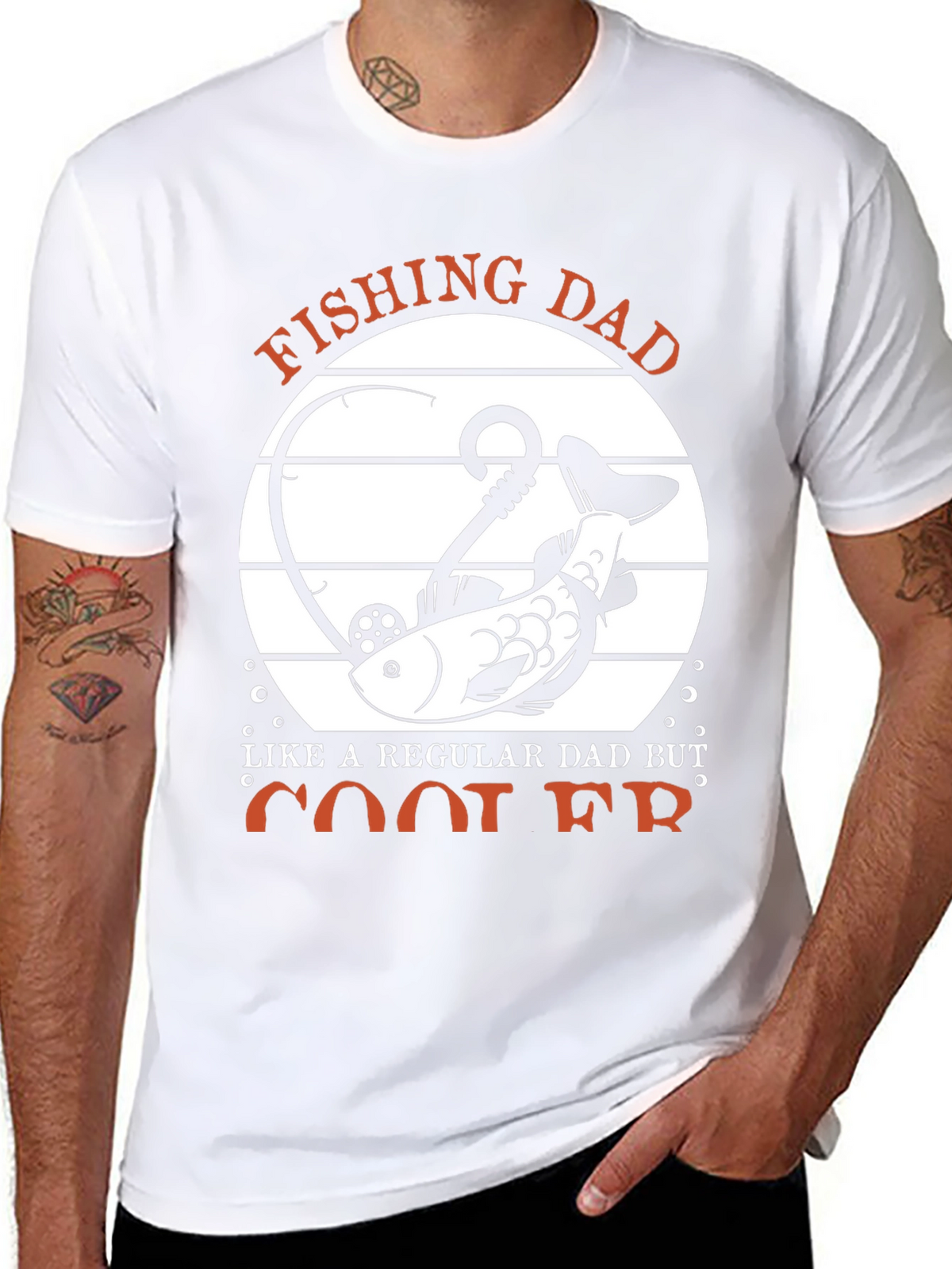 Fishing Dad T-Shirt - Cool Dad Graphic Tee