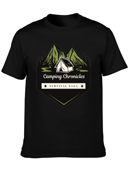Camping Chronicles Survival Saga Graphic T-Shirt