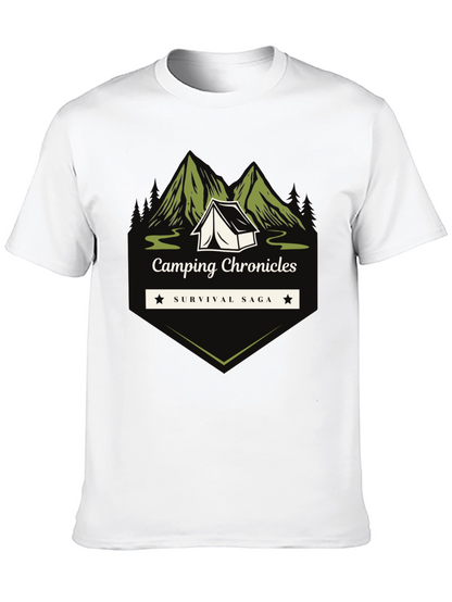 Camping Chronicles Survival Saga Graphic T-Shirt