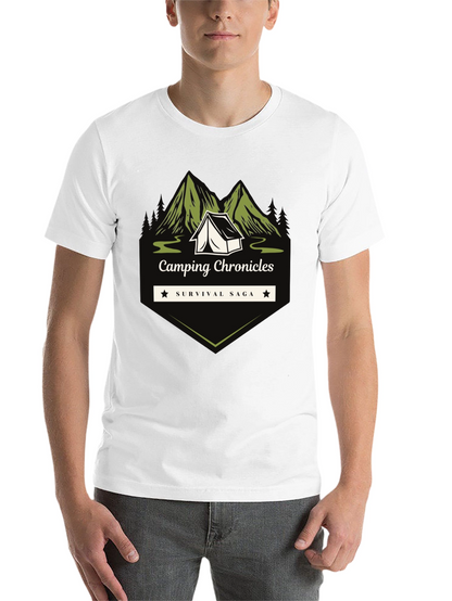 Camping Chronicles Survival Saga Graphic T-Shirt