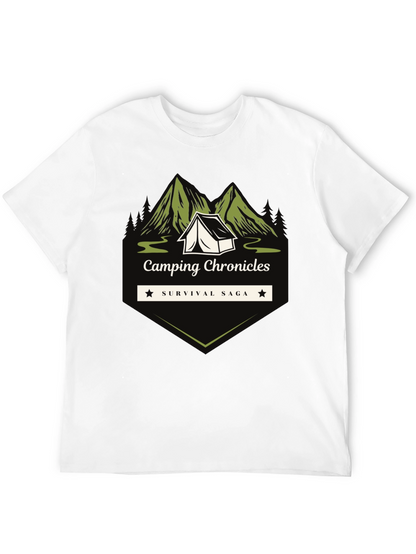 Camping Chronicles Survival Saga Graphic T-Shirt