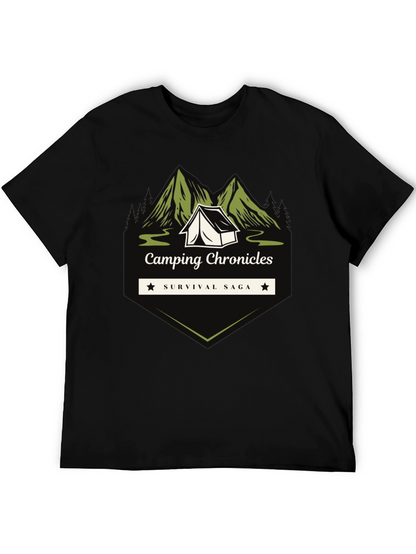 Camping Chronicles Survival Saga Graphic T-Shirt