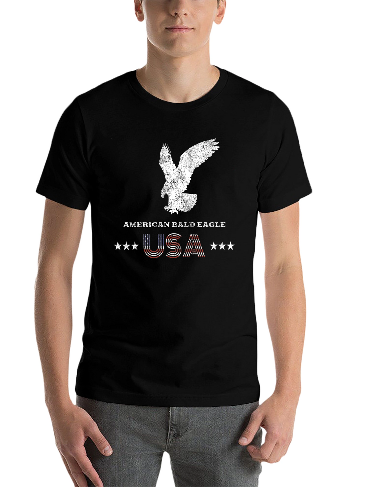 American Bald Eagle USA Graphic Tee