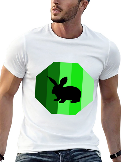 Rabbit Graphic Tee - Mens Black T-Shirt