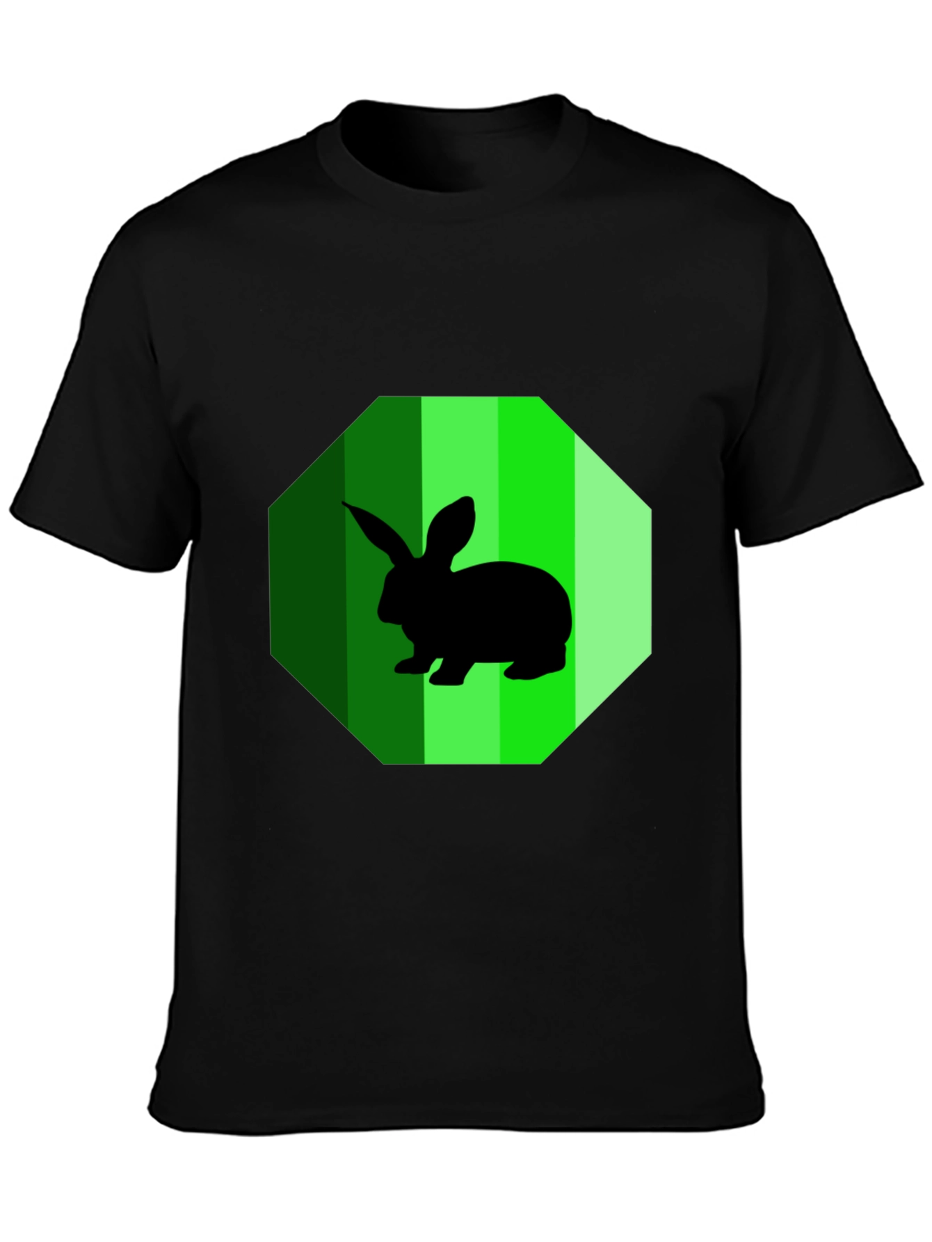 Rabbit Graphic Tee - Mens Black T-Shirt
