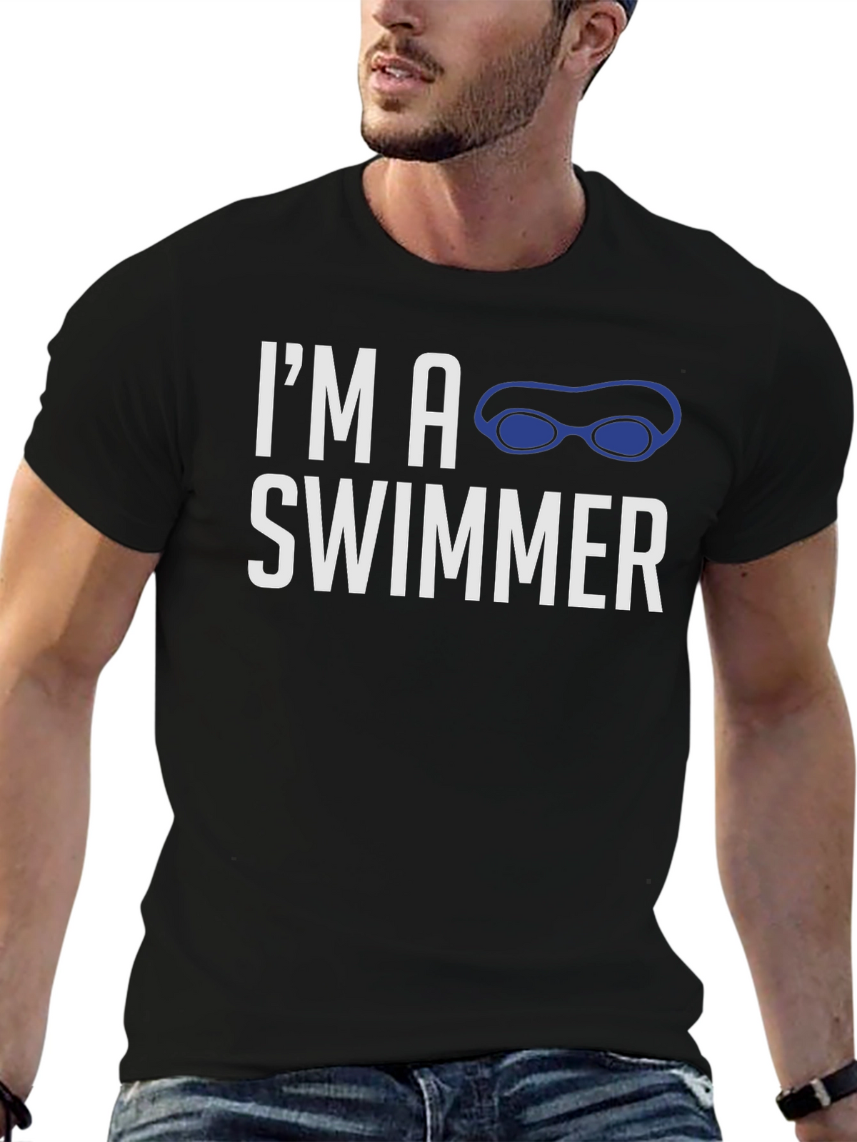 Im a Swimmer Graphic T-Shirt - Sports Tee