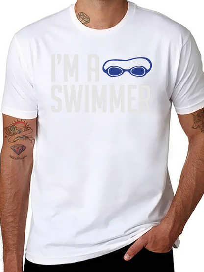 Im a Swimmer Graphic T-Shirt - Sports Tee