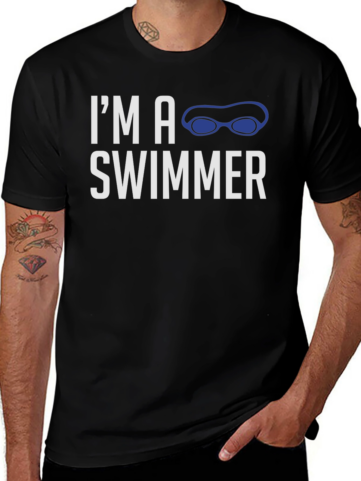 Im a Swimmer Graphic T-Shirt - Sports Tee