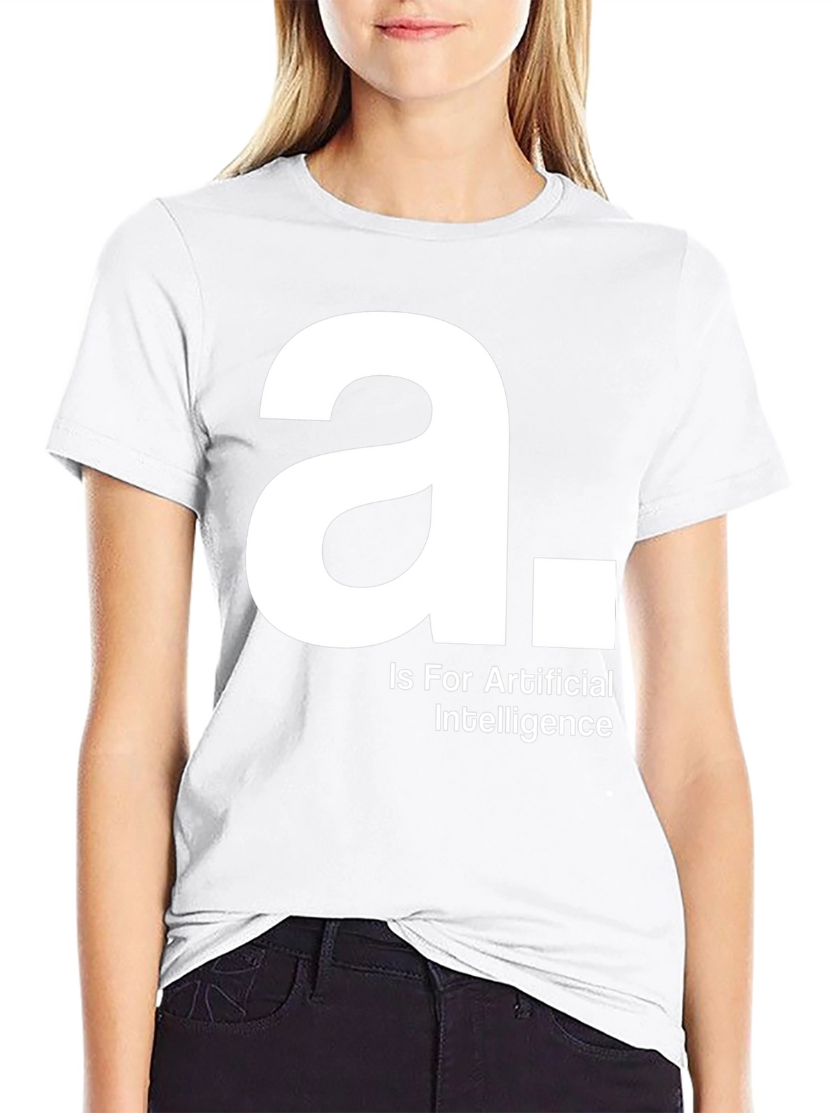 A is for Artificial Intelligence Black T-Shirt