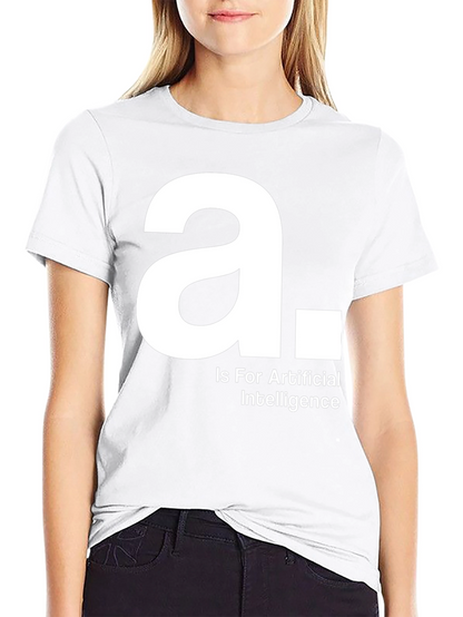 A is for Artificial Intelligence Black T-Shirt
