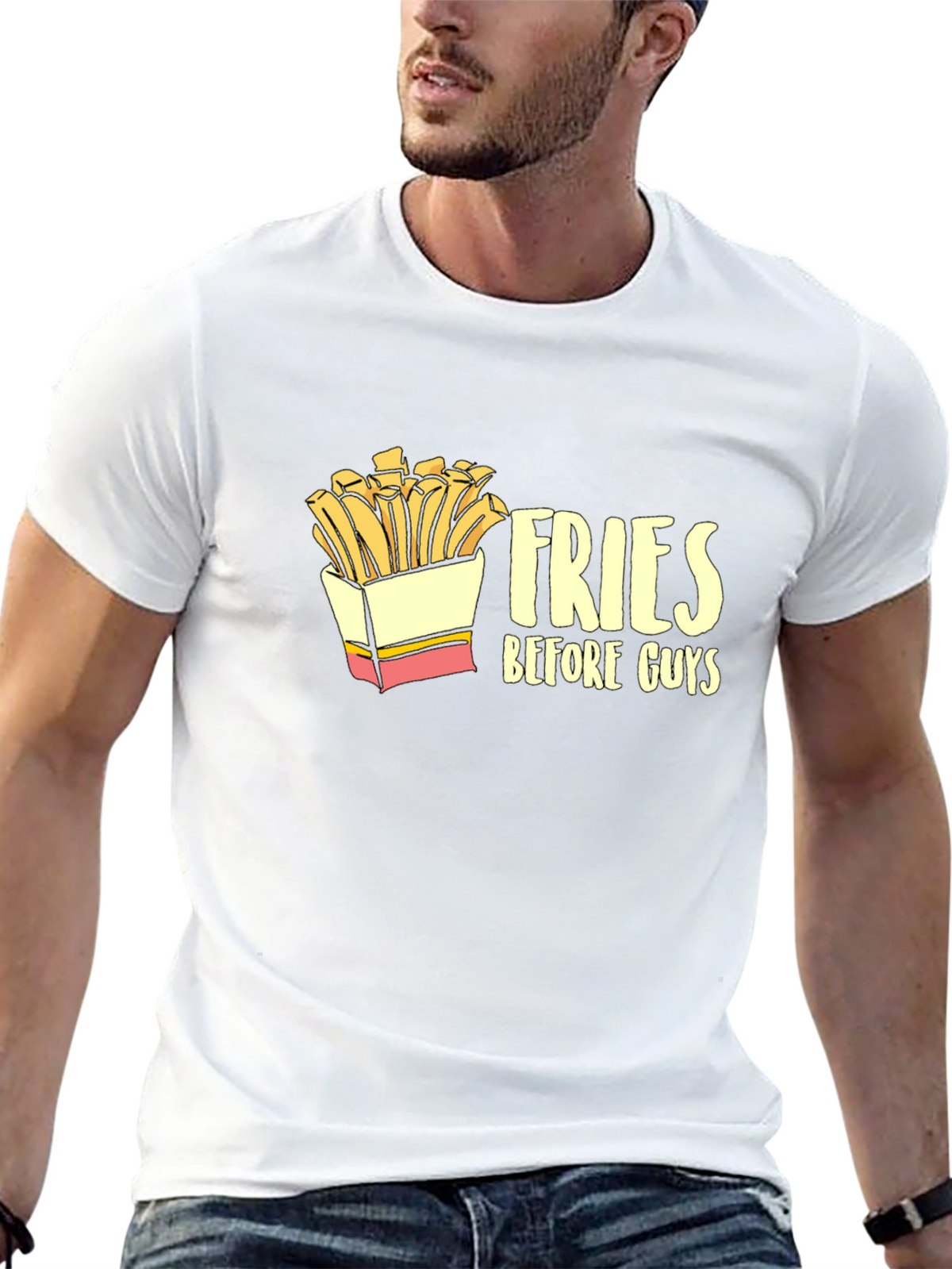 Fries Before Guys Graphic Tee