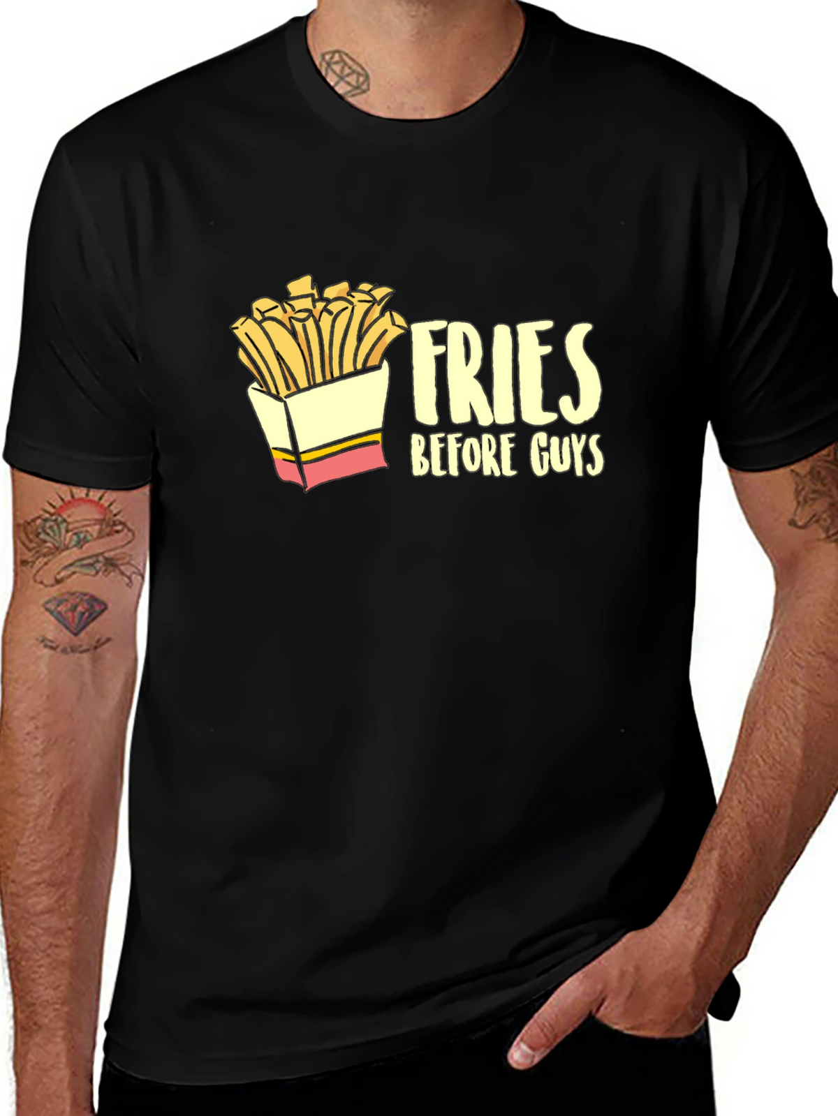 Fries Before Guys Graphic Tee