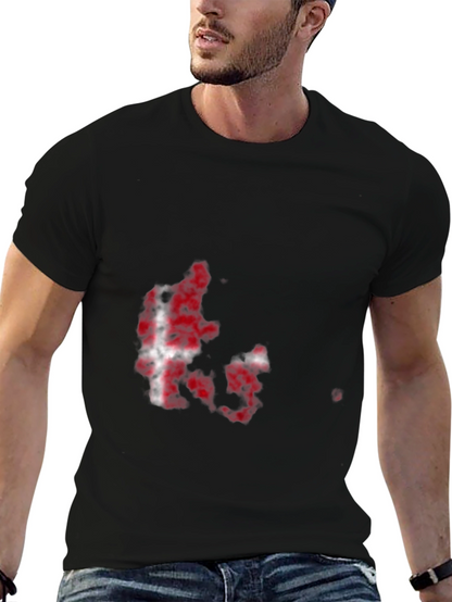Denmark Flag Map Graphic Tee