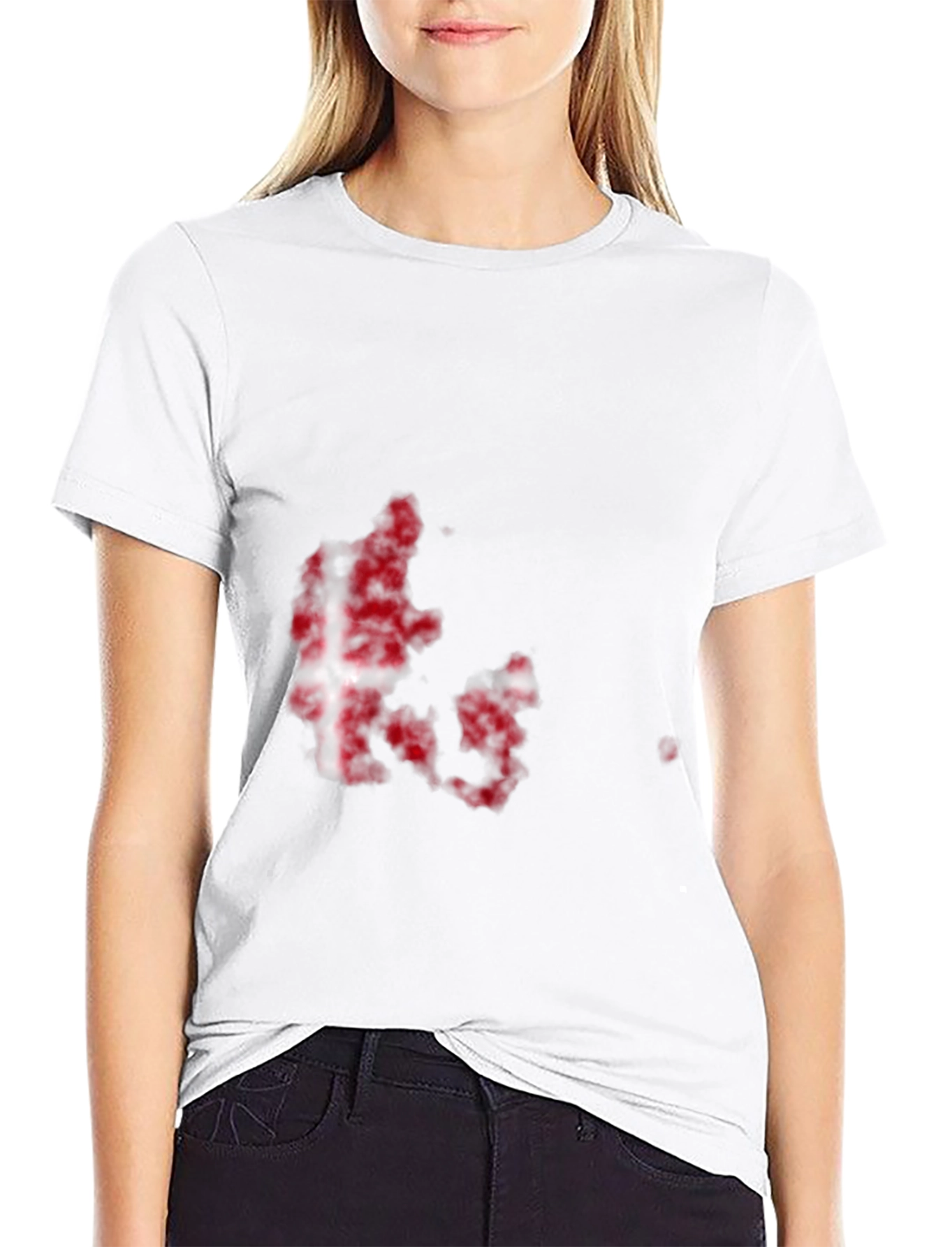 Denmark Flag Map Graphic Tee