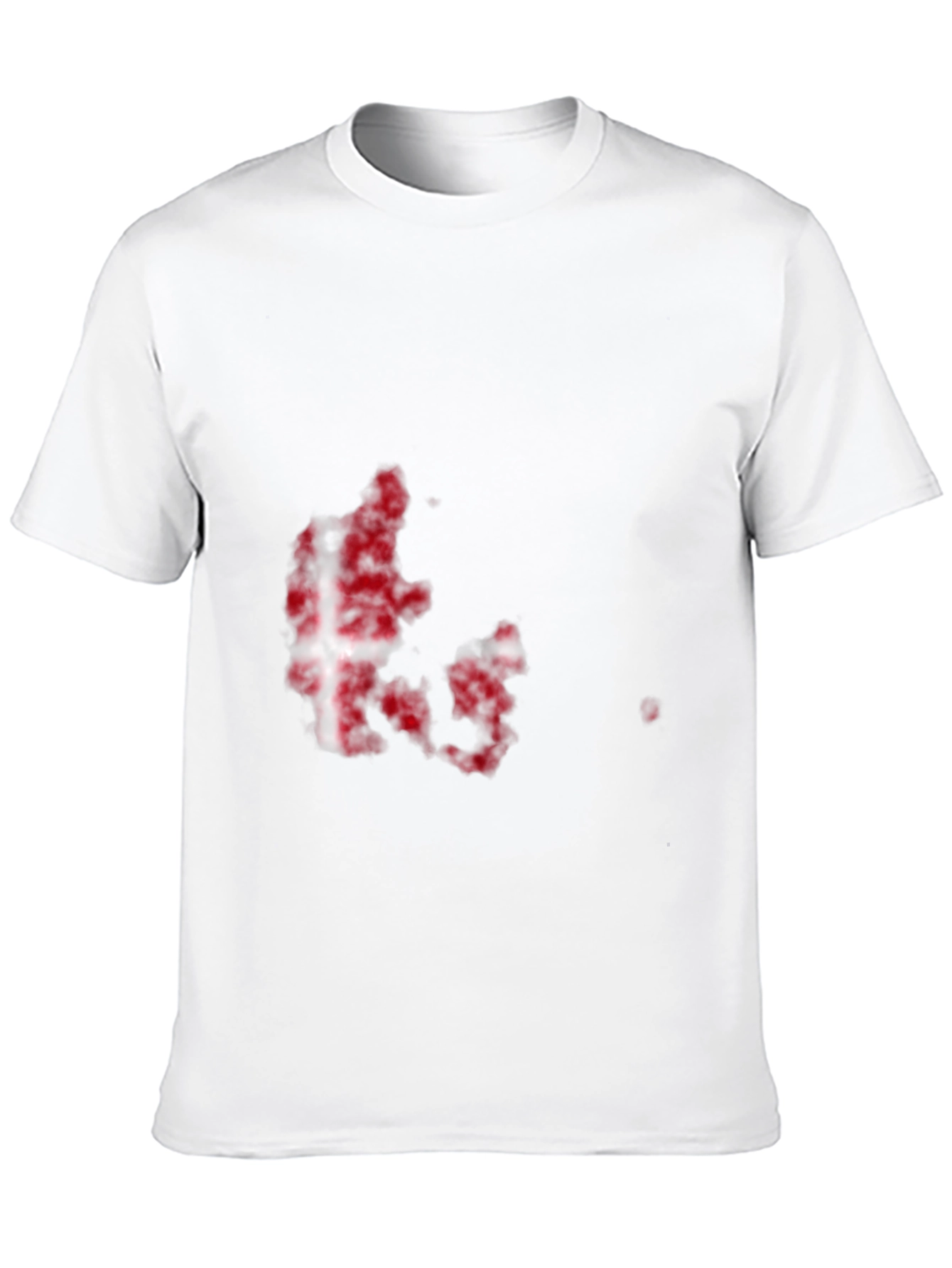 Denmark Flag Map Graphic Tee