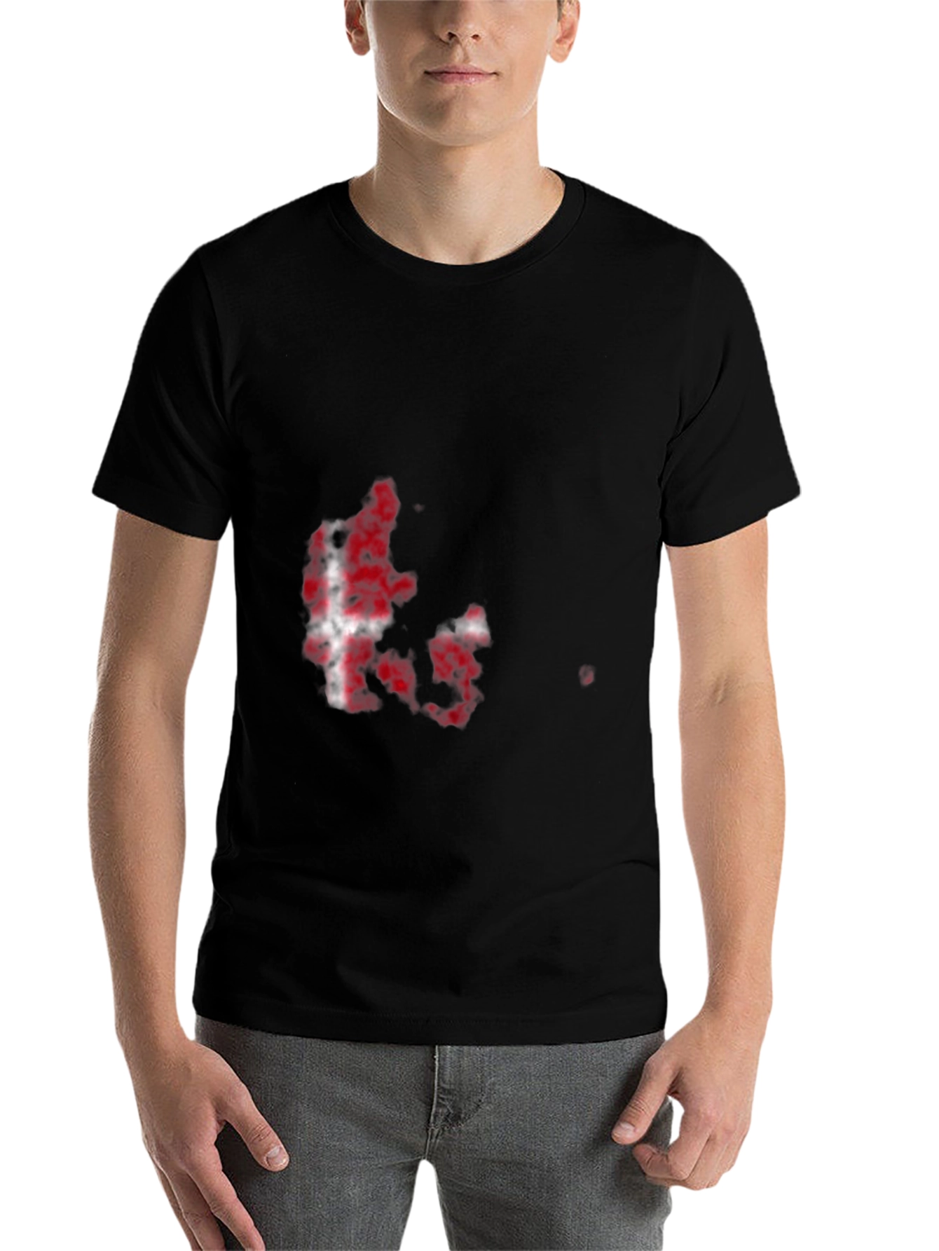 Denmark Flag Map Graphic Tee
