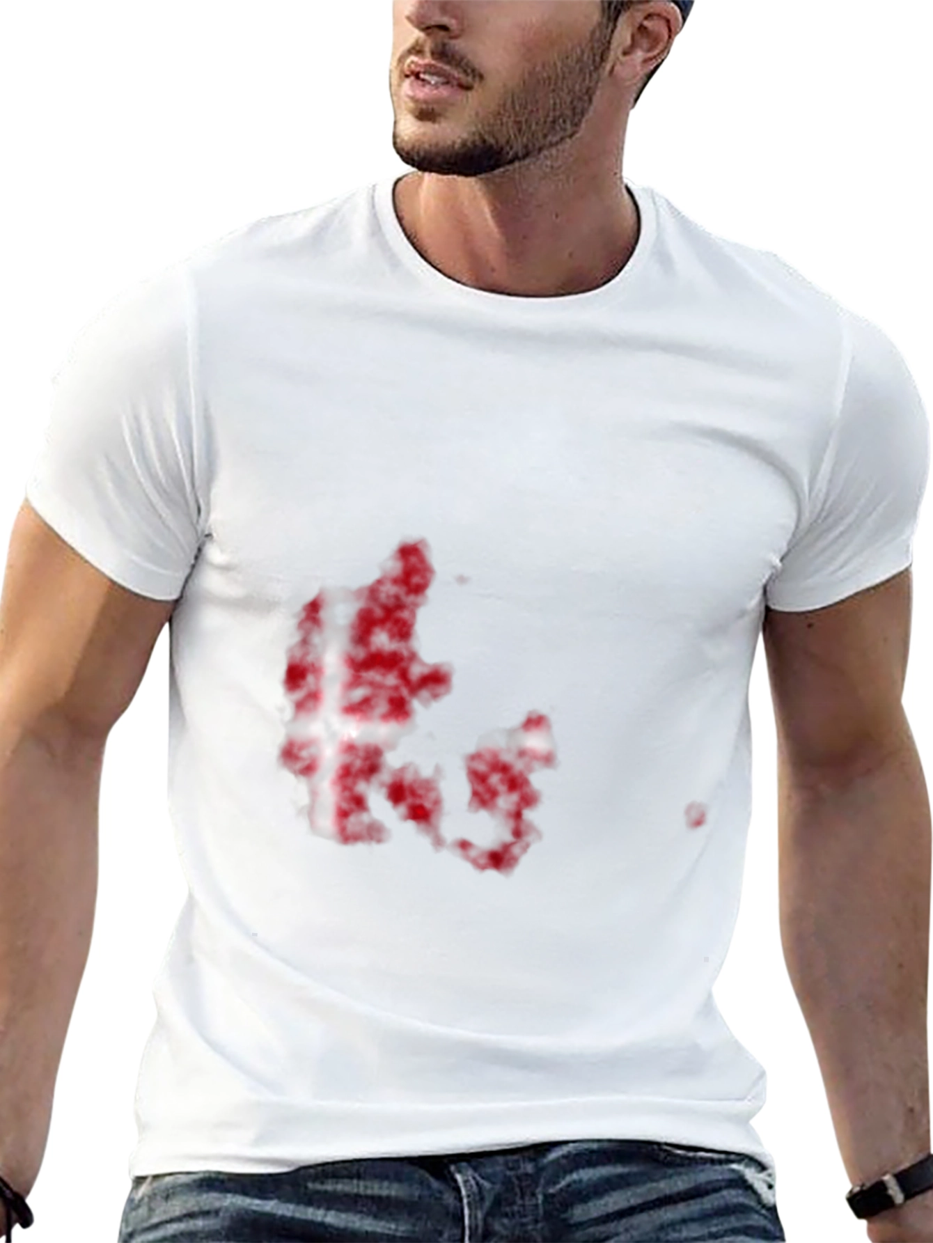 Denmark Flag Map Graphic Tee