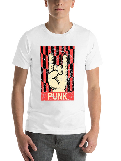 Punk Rock Hand Sign T-Shirt - Black Graphic Tee