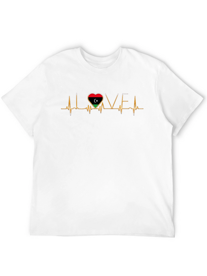 Libya Heartbeat Love T-Shirt