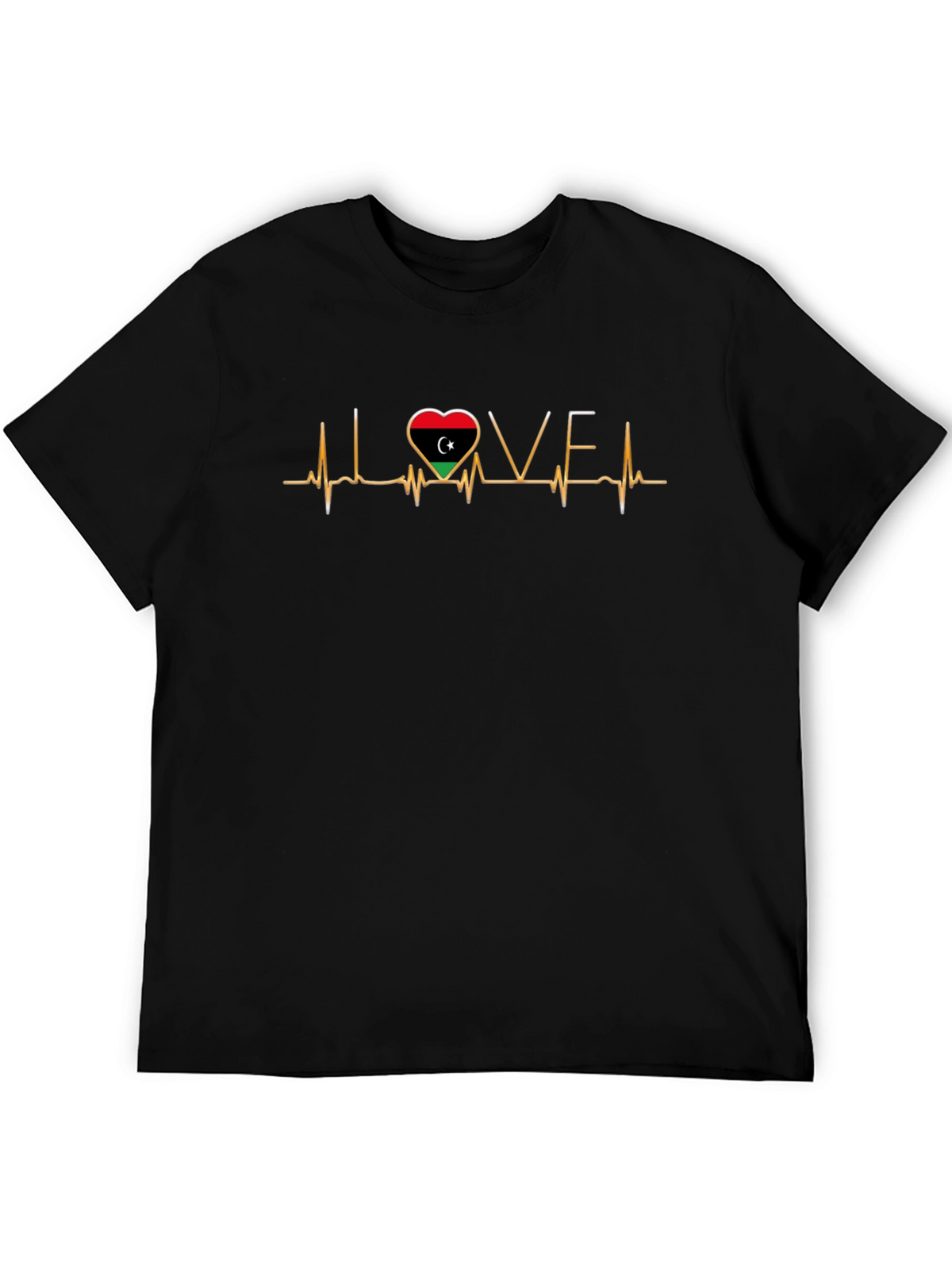 Libya Heartbeat Love T-Shirt